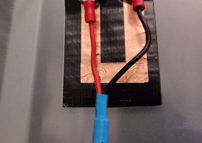 Connecting magnetic adapters to copper tape j-pole antenna